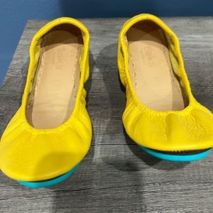 Tieks yellow foldable flats
